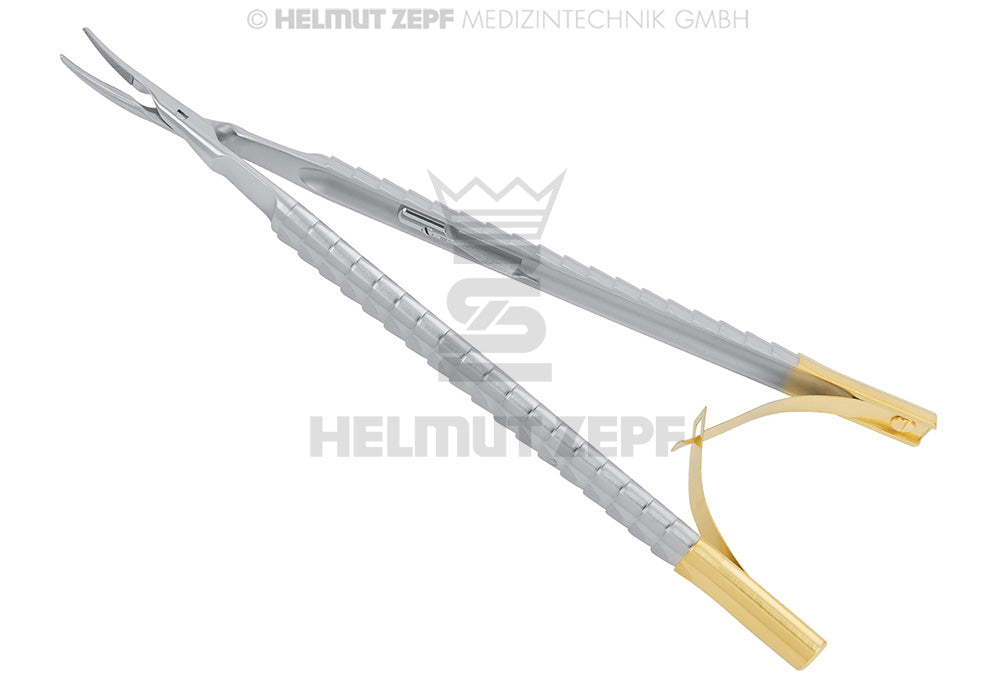 NADELHALTER, 16 CM, GEBOGEN MIT TC SCHLOß UND GESCHÜTZER INNEN FEDER, ZEPF-LINIE