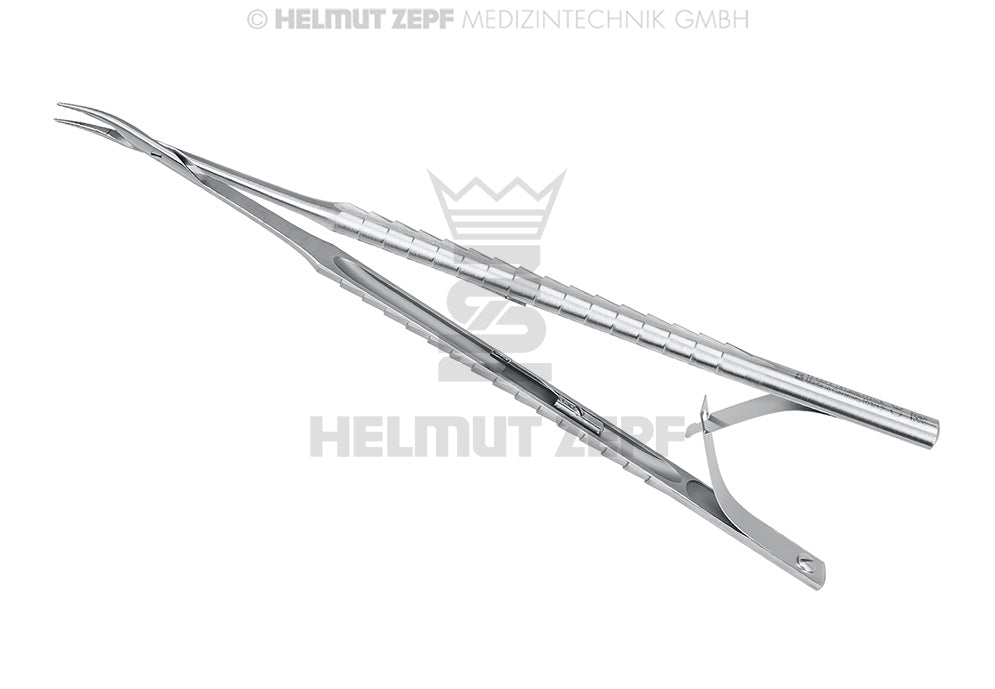 NADELHALTER, 17,5 CM, GEBOGEN, N. ZEPF/KIRSCH, TC, SCHLOSS DOPPELTE FEDER