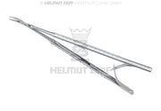 NADELHALTER, 17,5 CM, GEBOGEN, N. ZEPF/KIRSCH, TC, SCHLOSS DOPPELTE FEDER