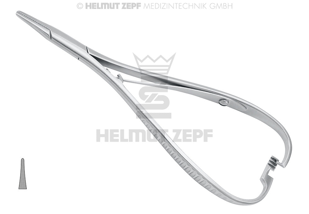 Mathieu, Ligatureninstrument, 14 Cm 2,0m Innensperre, Feiner Mund