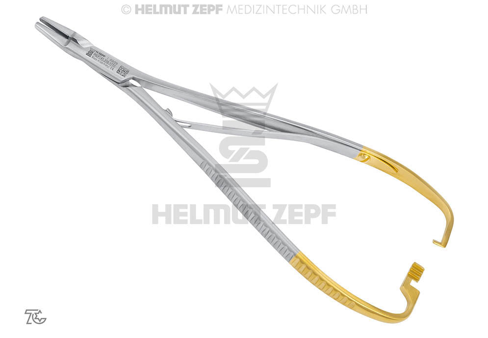 LICHTENBERG-RYDER NADELHALTER, 17 CM, SMOOTHLINE, GERADE MIT HARTMETALLBACKEN