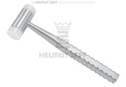 HAMMER FÜR ORTHODONTIE, AUSWECHSEL- BARE KUNSTSTOFFEINSÄTZE. GESAMTGEWICHT 100 GRAMM