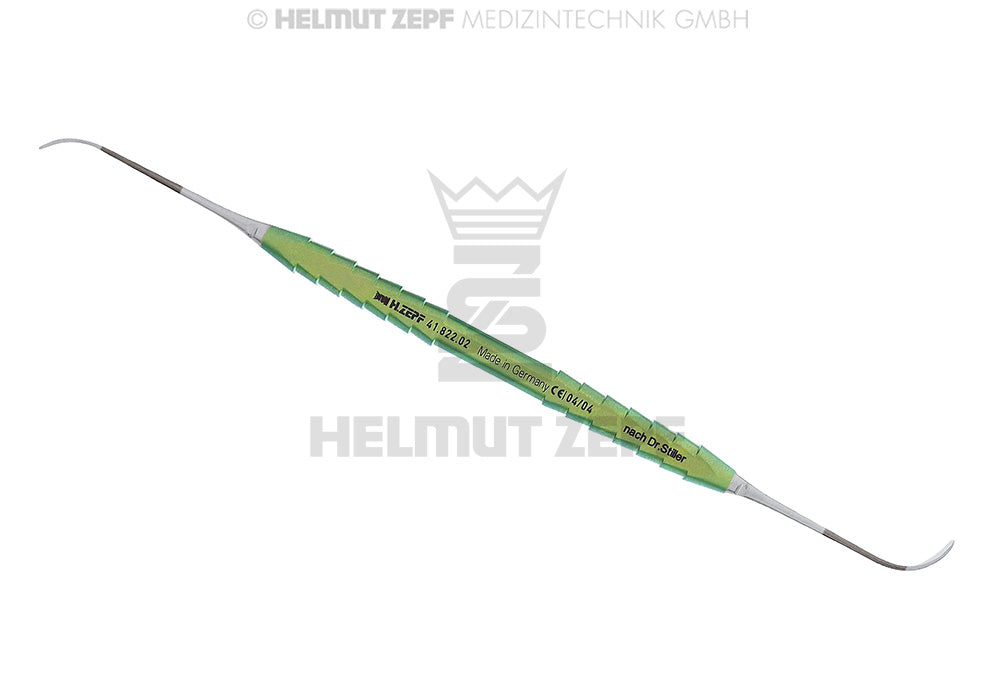 STILLER, SINUS-ELEVATOR, STUMPF, 2:5 MM TITAN-ZEPF-LINE, GRÜN DOPPELENDIG, 19,5 MM