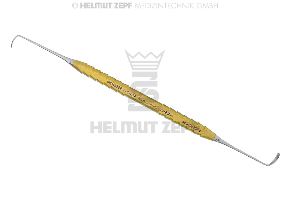STILLER, SINUS-ELEVATOR, UNIVERSAL, 3 MM TITAN-ZEPF-LINE, GOLD DOPPELENDIG, 19,5 MM