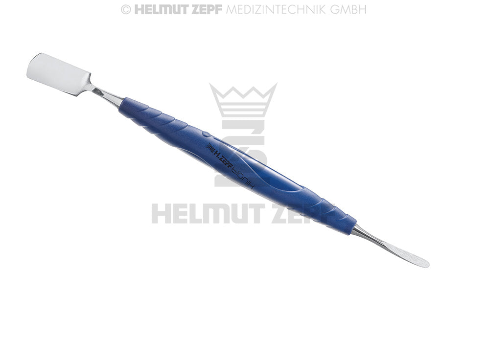 KOMBI INSTRUMENT PRICHARD SPATEL 4MM PRICHARD RASPA 4MM IM BIONIK GRIFF KOBALTBLAU