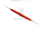 KOMBI INSTRUMENT DISSEKTIONSSPITZE M4X0,5, BACKACTION EINSATZ 90° IM BIONIK GRIFF HELLROT-MAGENTA