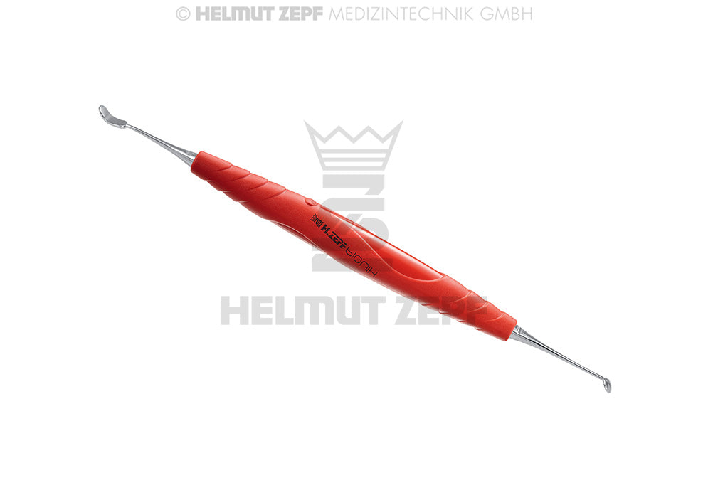 SINUS-HEBER - DOPPELENDIG, NACH HO-HI BIONIK GRIFF HELLROT-MAGENTA STUMPF 4X10MM / 4,5MM RUND