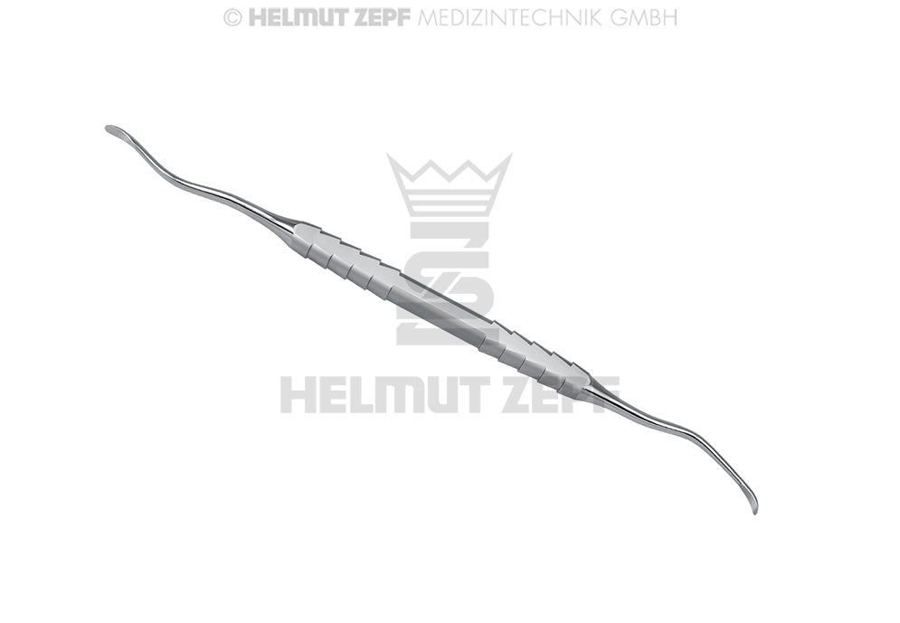 LUCAS, KÜRETTE, FIG. 5 DOPPELENDIG, 2,5MM, ZEPF-LINIE MIT MAULRANDZAHNUNG, DOPPELT GEBOGEN