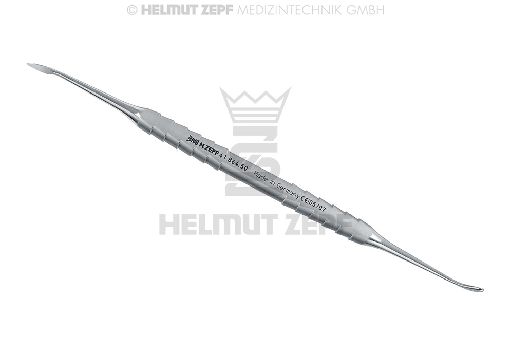PERIOSTELEVATOR ZEPF-LINE ABGEBOGEN RUNDER PERIOSTELEVATOR 4,2MM LANZE 3,8MM GEBOGEN