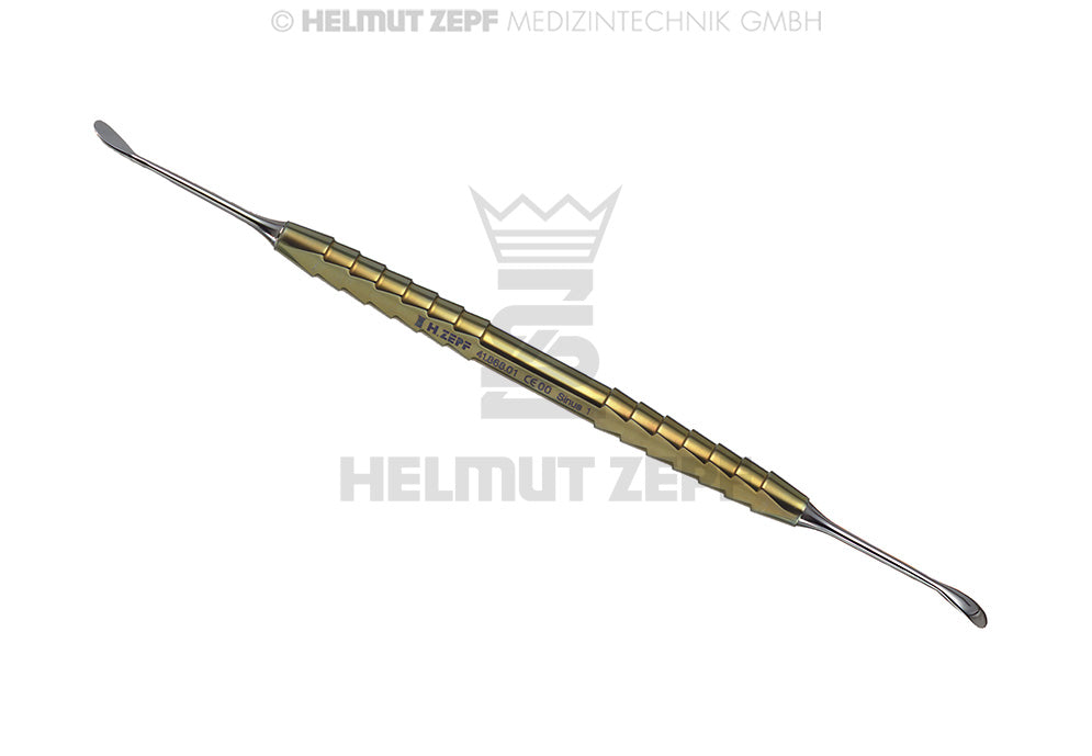 KIRSCH, SINUS1, ELEVATOR 25° TITAN-ZEPF-LINE, GOLD DOPPELENDIG, 17,5 CM