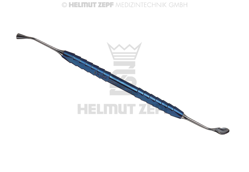 KIRSCH,SINUS 7,STOPFER 4,7 Ø-LÖFFEL 7,5 TITAN-ZEPF-LINE, BLAU DOPPELENDIG, 17,5 CM