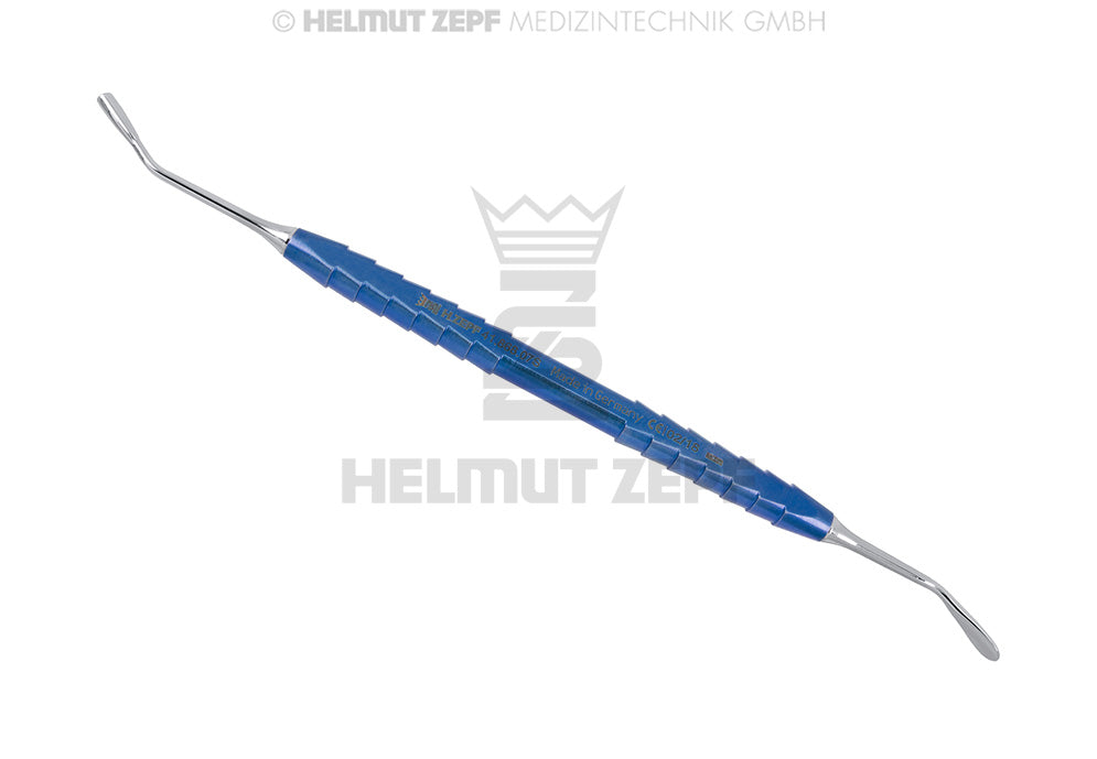 KIRSCH, SINUS 7 "SMALL" LÖFFEL / STOPFER KOMBINATION TITAN-ZEPF-LINE, BLAU,DOPPELENDIG 17,5CM
