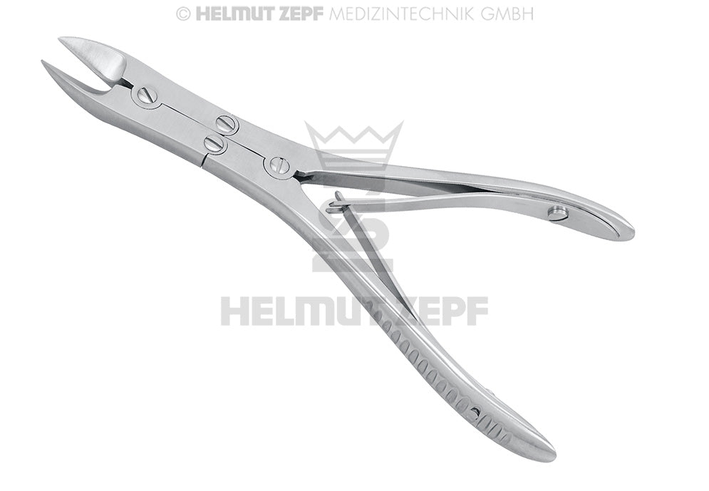 BÖHLER, KNOCHENSPLITTERZANGE, ÜBERSETZT, GEBOGEN, 15 CM