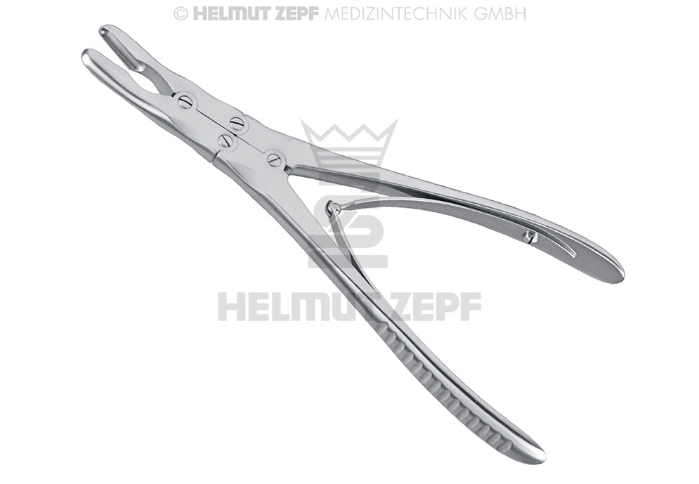 RUSKIN, HOHLMEISSELZANGE, 18,0CM GEBOGEN