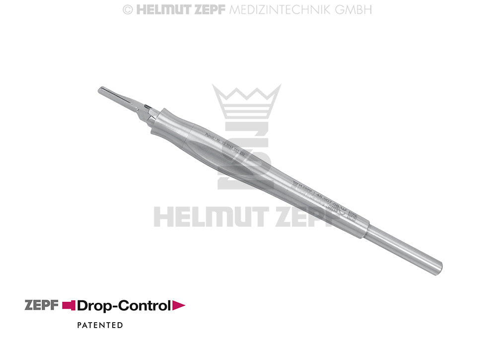 DROP-CONTROL, KLINGENHALTER Ø 12MM EINHAND-ABWURF-FUNKTION NEUES DESIGN PATENTIERT