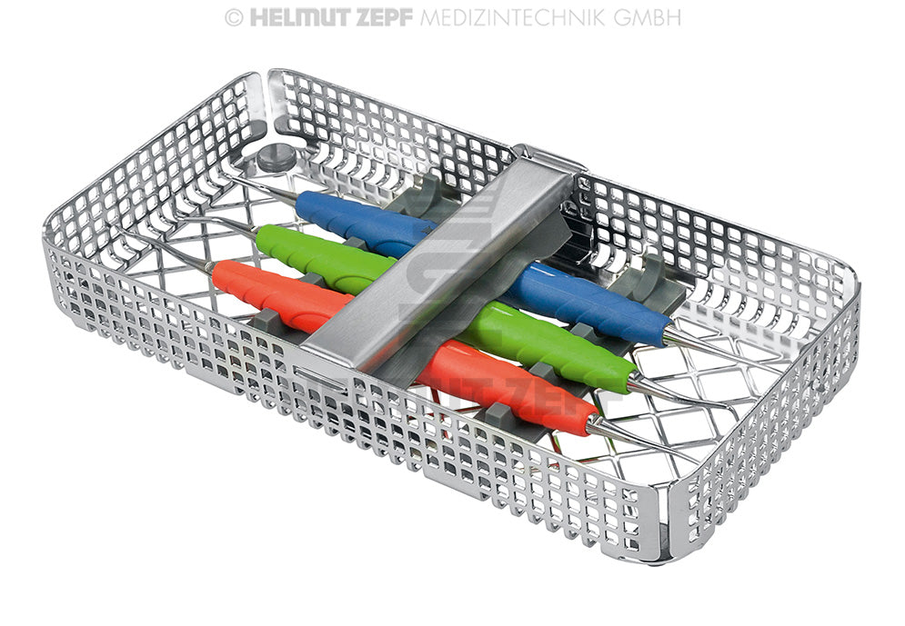 SET FÜR TUNNELTECHNIK BESTEHEND AUS 1/3 WASCHRAHMEN, TUNNELINGINSTRUMENTE FIG 1 OK, FIG 2 UK, FIG 3. OK/UK KOMBI