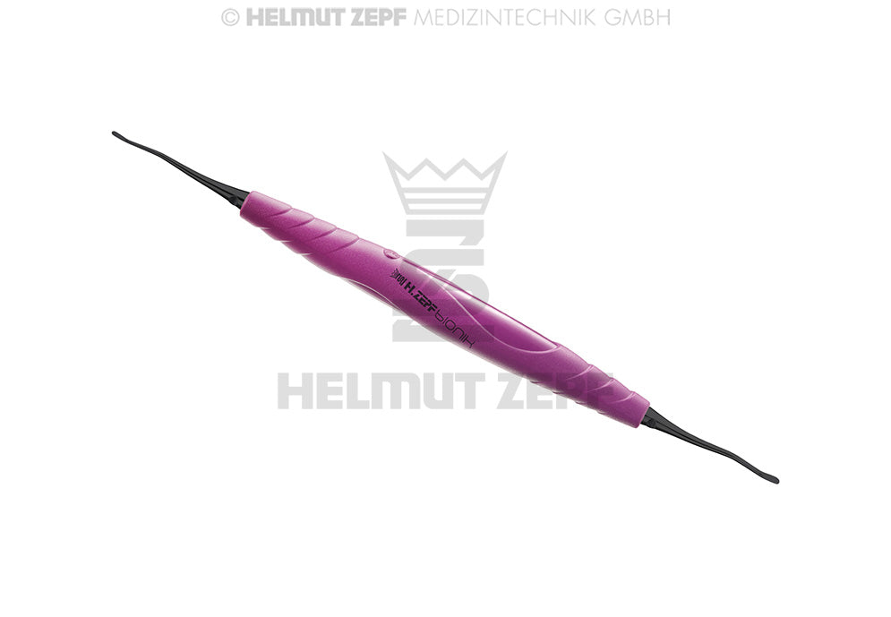 TUNNELIER-INSTRUMENT 1, FÜR OK BIONIK GRIFF, SIGNALVIOLETT, DOPPELENDIG AUSWECHSELBAR, ONYX-COATING