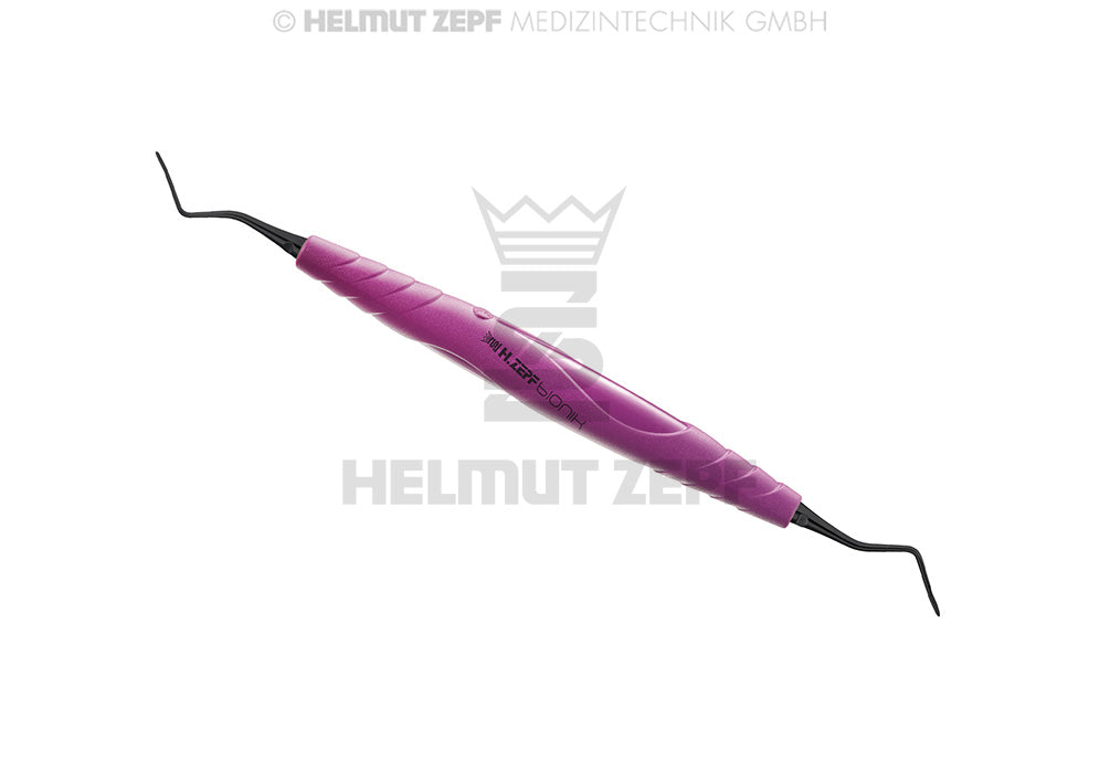 TUNNELIER-INSTRUMENT 2 , FÜR UK BIONIK GRIFF,SIGNALVIOLETT, ONYX-COATING AUSWECHSELBAR, DOPPELENDIG
