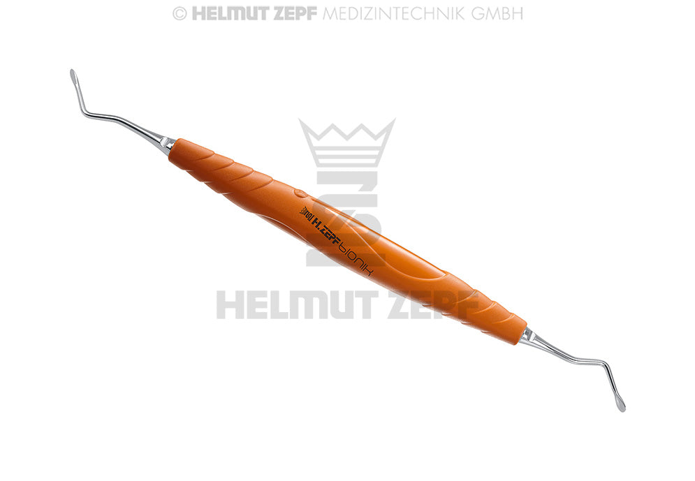 TUNNELIER-INSTRUMENT 4, 2,5MM BREIT IM BIONIK GRIFF, SIGNALORANGE, DOPPELENDIG, AUSWECHSELBAR,