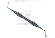 SRC INSTRUMENT FIG 2 LANG RECHTS GEBOGEN Z-SHAPE GRIFF BLAU, NACH DR. ZELTNER NANOPAL, EINSÄTZE AUSWECHSELBAR