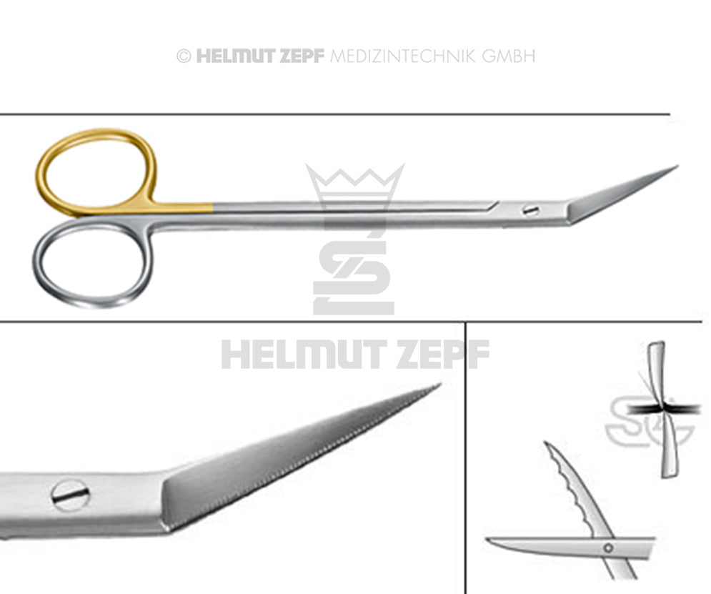 LOCKLIN, ZAHNFLEISCHSCHERE GERADE STANGEN, 16 CM, SUPER-CUT