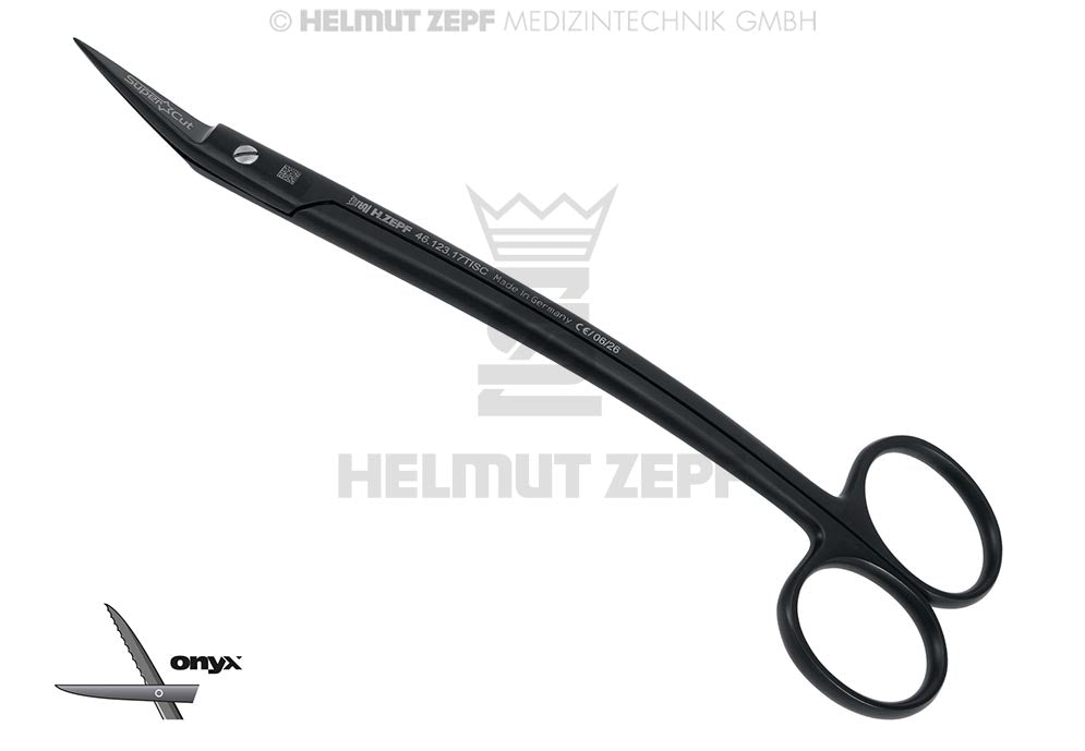 DEAN (HOWARD MULLER) ZAHNFLEISCHSCHERE, GEZAHNTE SCHNEIDE, 17CM, ONYX-COATING