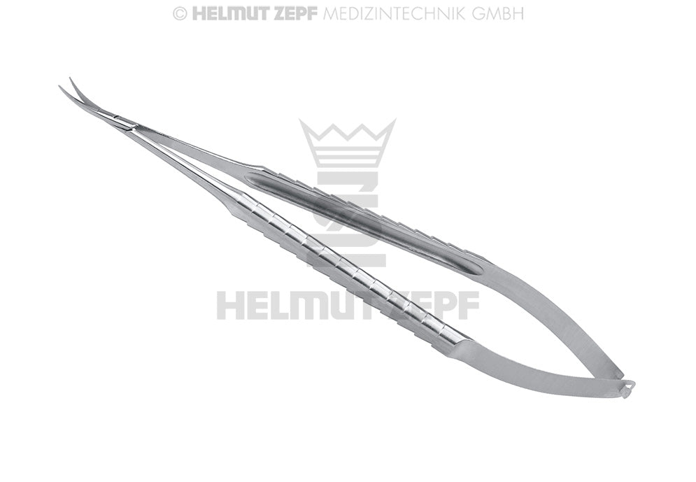 MIKRO-FEDERSCHERE, 17,5 CM, Ø 9 MM, ZEPF-LINIE, MIT MIKROVERZAHNUNG, SPITZ/SPITZ GEBOGEN, 17 CM, Ø 9 MM