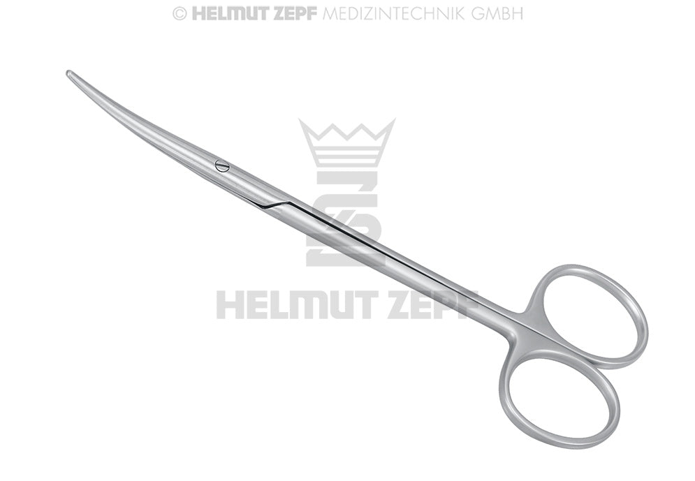 METZENBAUM, SCHERE, GEBOGEN, STUMPF/STUMPF, 14,5 CM, FIG-1