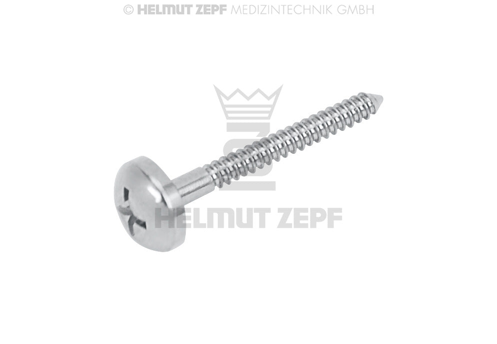 Mikroschraube Ø 1,2 X 12 Mm Schirmkopf Ø 4mm, Kreuzschlitz