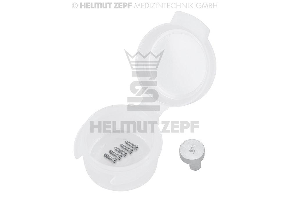 Cms, Titan Mikroschraube Ø 1,2 X 4 Mm Kreuzschlitz, Grau Anodisiert (vp-einheit 5 Stück)