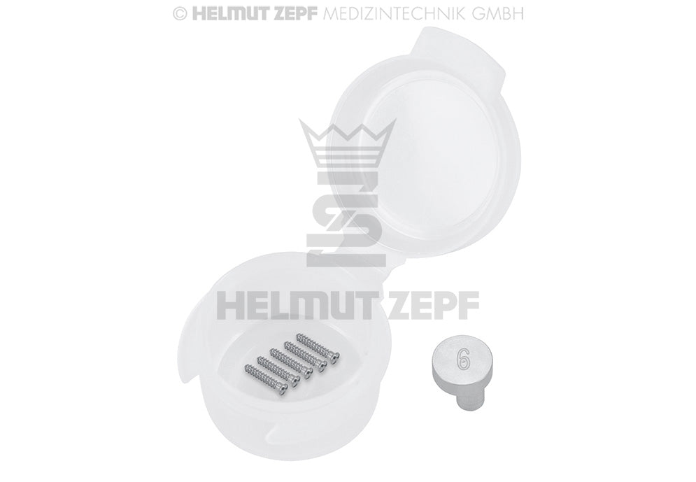 Cms, Titan Mikroschraube Ø 1,2 X 6 Mm Kreuzschlitz, Grau Anodisiert (vp-einheit 5 Stück)