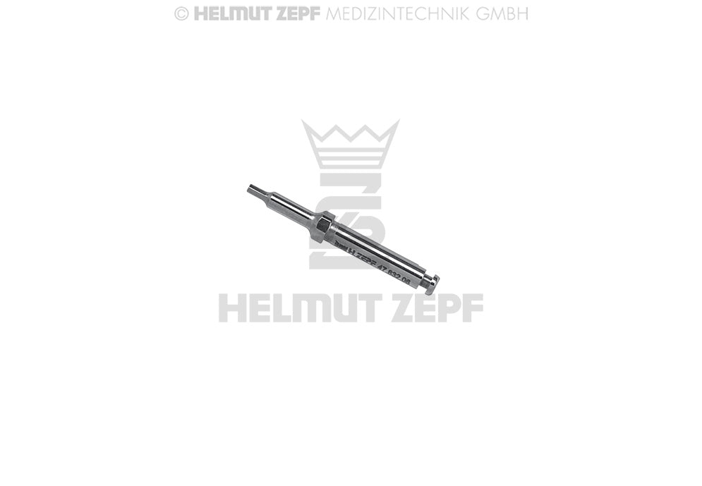 SCHRAUBENDREHER MIT DENTALANSCHLUSS SECHSKANT SW 0,9 MM