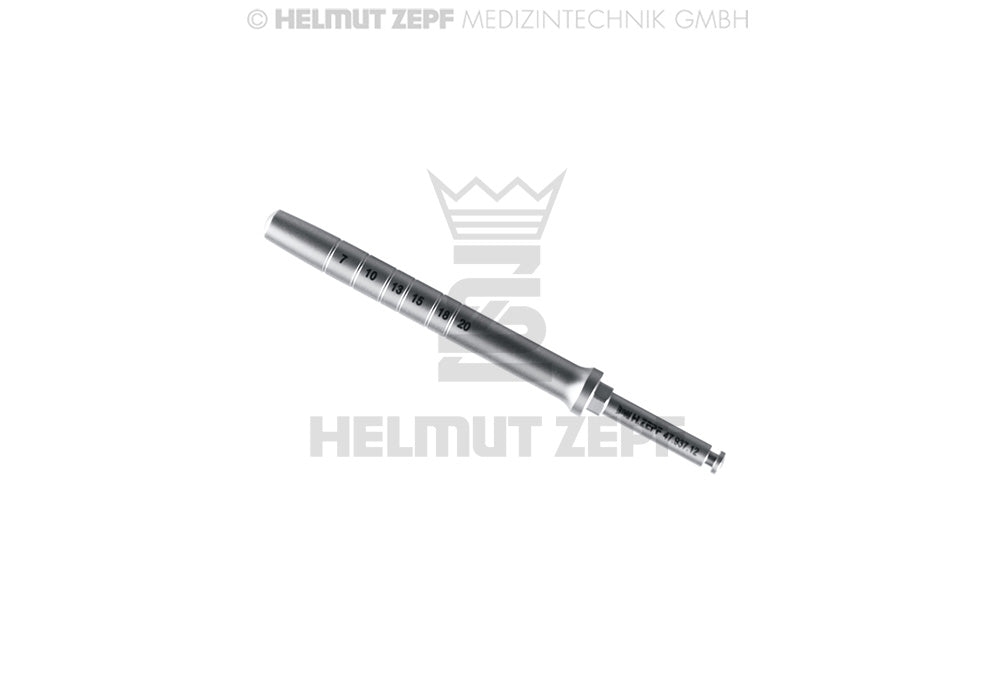 OSTEOTOM EINSATZ (NEW OSTEOTOM) DENTAL FD-ANSCHLUSS MIT SCHLAG- AUFNAHME, Ø SCHAFT 3,2 MM, Ø SPITZE 2,7
