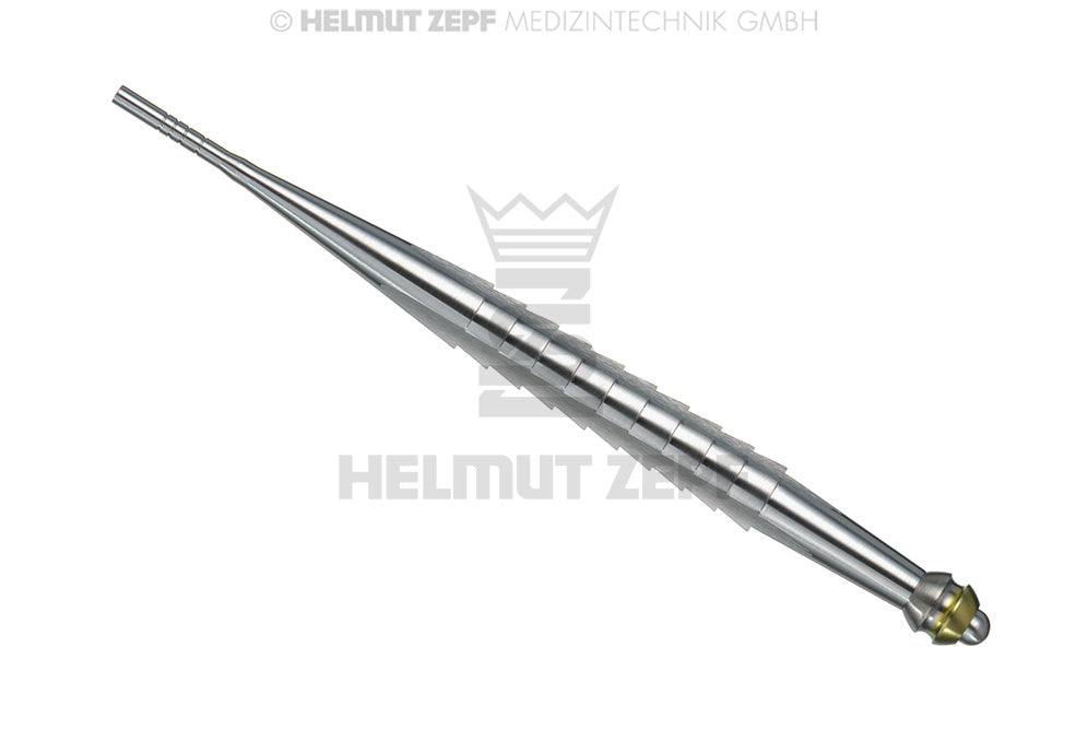 OSTEOTOMIEINSTRUMENT KONKAV, GERADE, Ø 2,8 / 3,3 MARKIERUNG FARBLOS / GELB