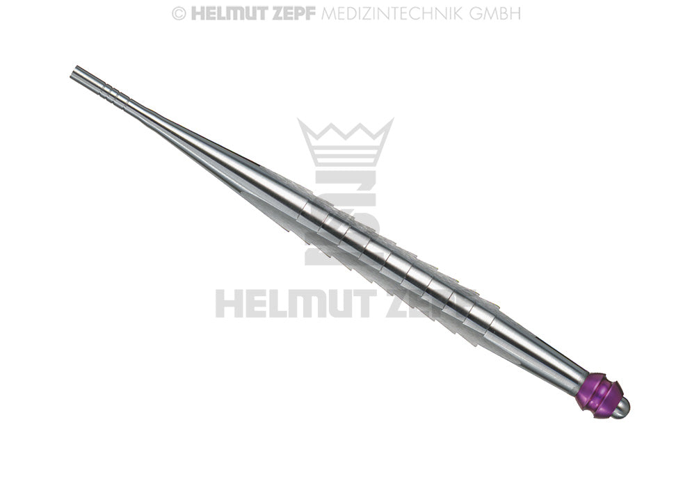 OSTEOTOMIEINSTRUMENT KONKAV, GERADE, Ø 3,4 / 3,8 MARKIERUNG ROT