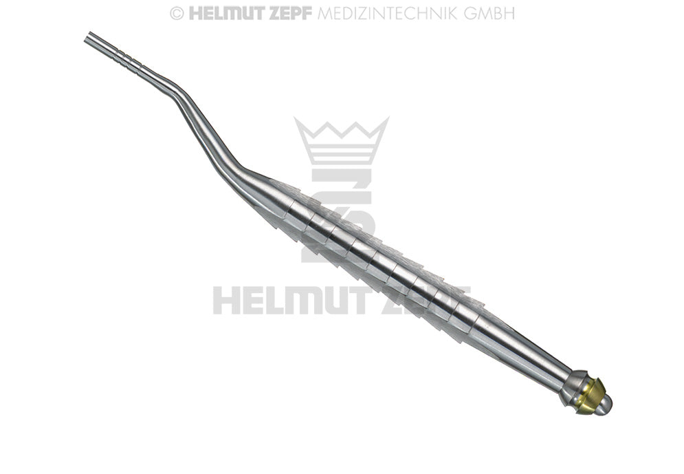 OSTEOTOMIEINSTRUMENT KONKAV, GEWINKELT, Ø 2,8 / 3,3 MARKIERUNG FARBLOS / GELB