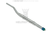 OSTEOTOMIEINSTRUMENT KONKAV, GEWINKELT, Ø 3,9 / 4,3 MARKIERUNG BLAU / GRÜN