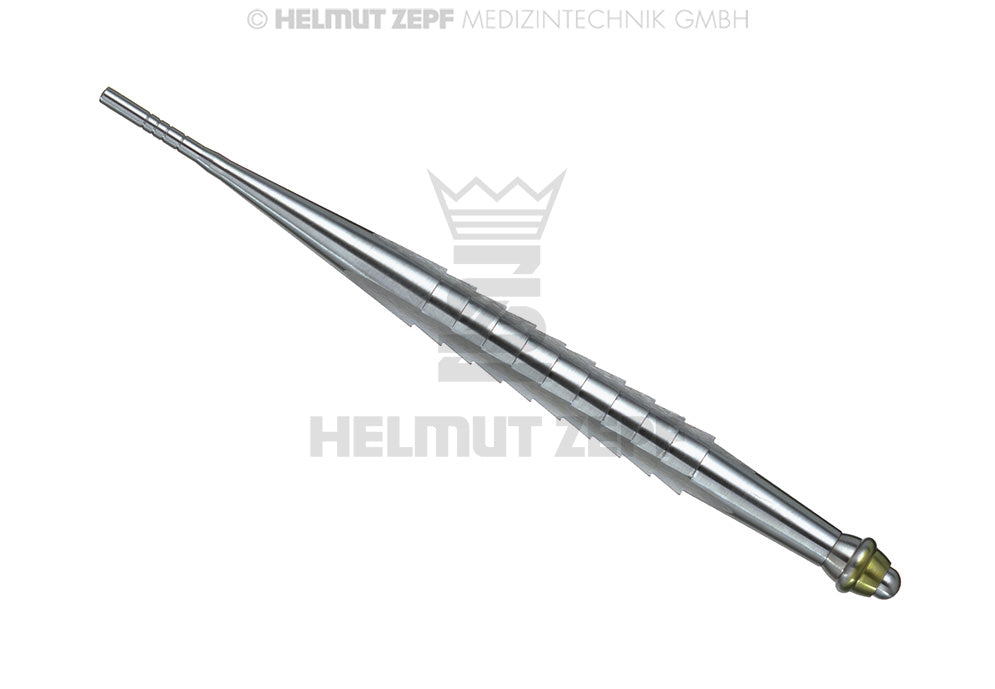 OSTEOTOMIEINSTRUMENT KONVEX, GERADE, Ø 2,8 / 3,3 MARKIERUNG FARBLOS / GELB