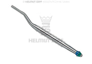 OSTEOTOMIEINSTRUMENT KONVEX, GEWINKELT, Ø 3,9 / 4,3 MARKIERUNG BLAU / GRÜN