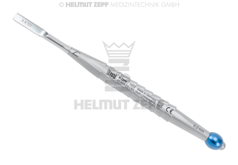 FLACHMEIßEL, 6MM BREIT BLAU