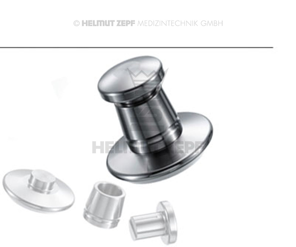 KNOCHENQUETSCHE , AUS ROSTFREIEM STAHL, 3-TEILIG Ø INNEN = 30 MM, GEWICHT 1,44 KG