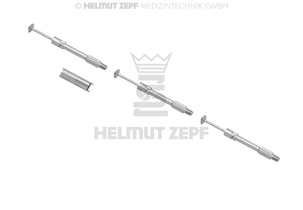 ERSATZKLINGEN, RUND Ø6 MIT 1 ERSATZHÜLSE FÜR BONE-SCRAPER II, WIE REF 47.957.20 VERPACKUNGSEINHEIT = 3 STÜCK