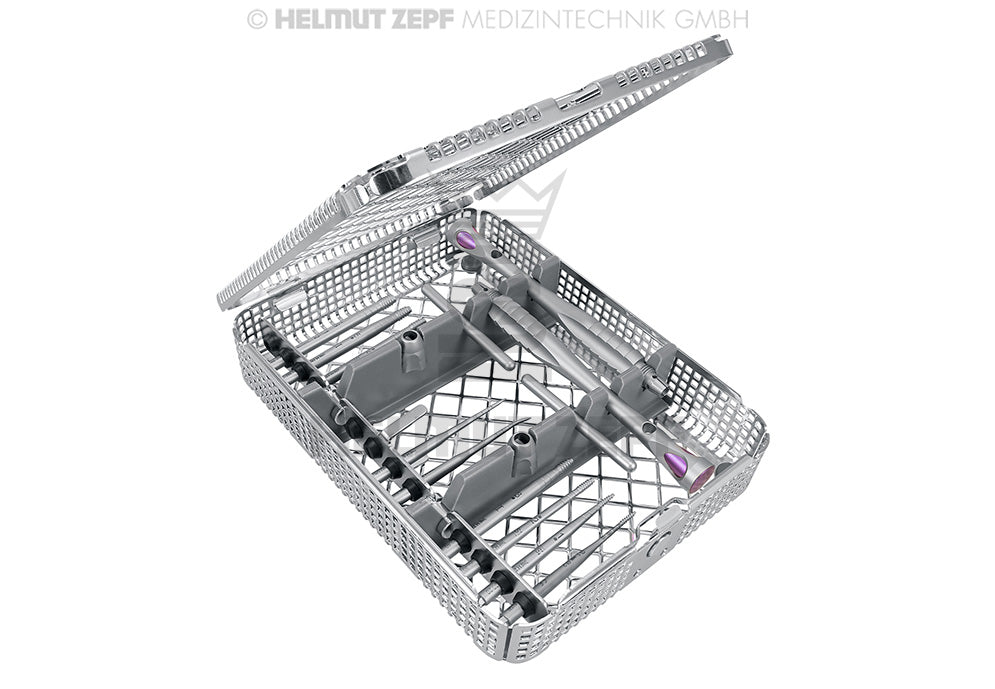 KRASTEV VGO OSTEOTOMIE-SET PATENTED SCHRAUBENOSTEOTOM-EINSÄTZEN, 2 GRIFFE IM HALBKORB MIT EINTEILUNG