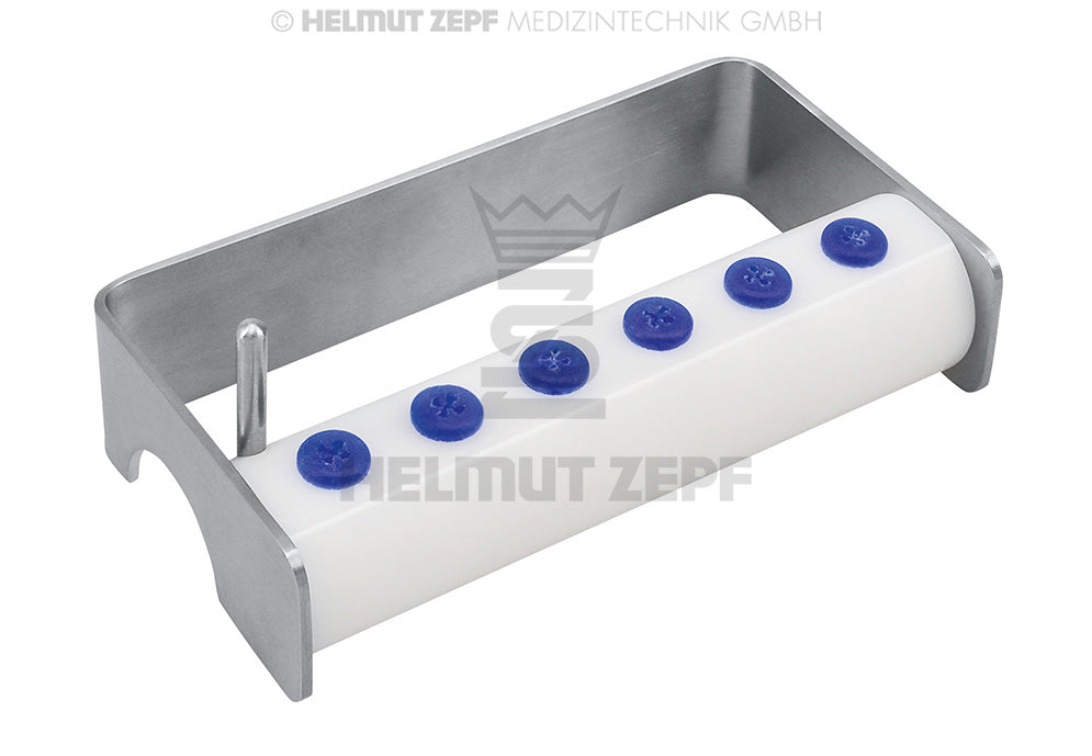 Bohrerständer für 6 Trepanbohrer Träger aus Teflon, 60° Einrastung 8,5 Cm für Neues Design