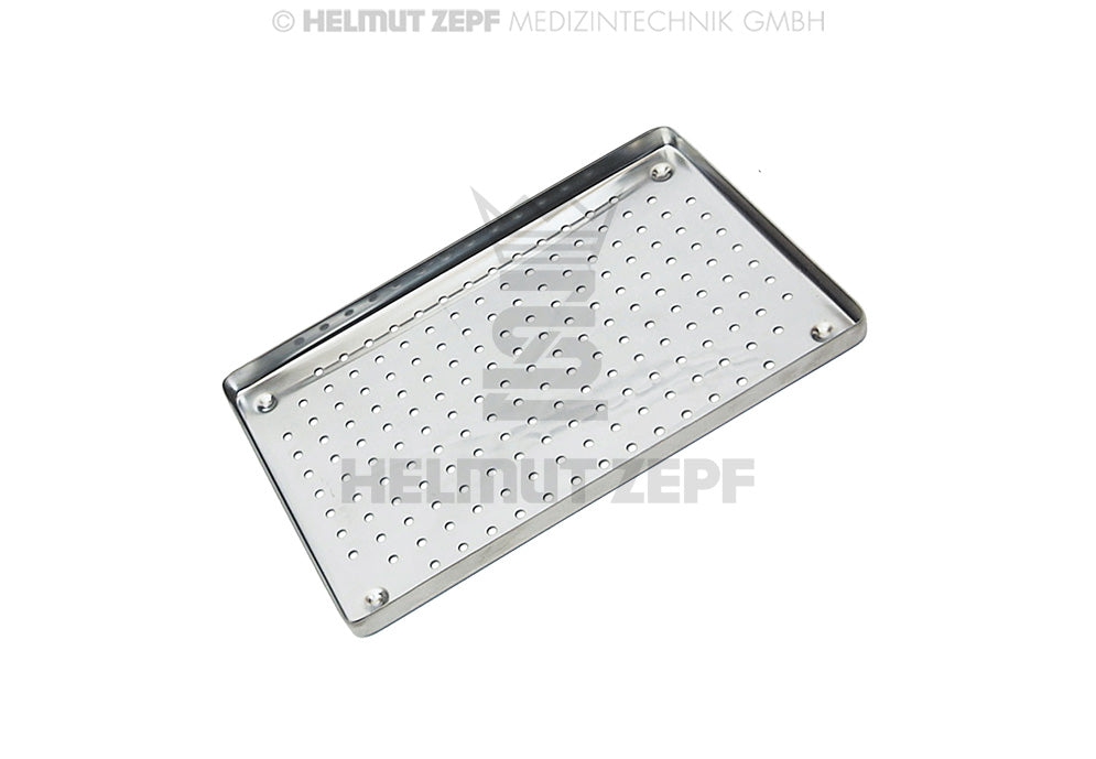 Norm-tray, Boden, Gelocht, Rostfrei 18 X 14 Cm