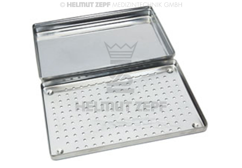 NORM TRAY, BODEN, GELOCHT ROSTFREI, 284 X 183  X 17 MM