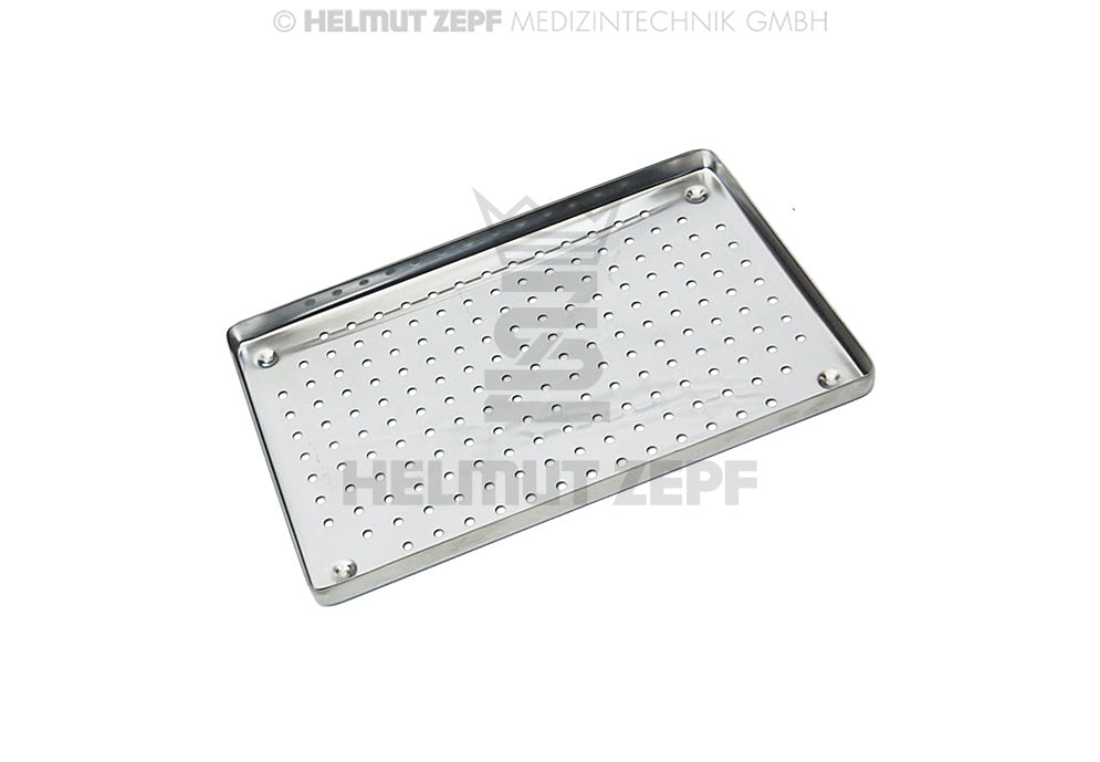 NORM TRAY, BODEN, GELOCHT ROSTFREI, 284 X 183  X 17 MM