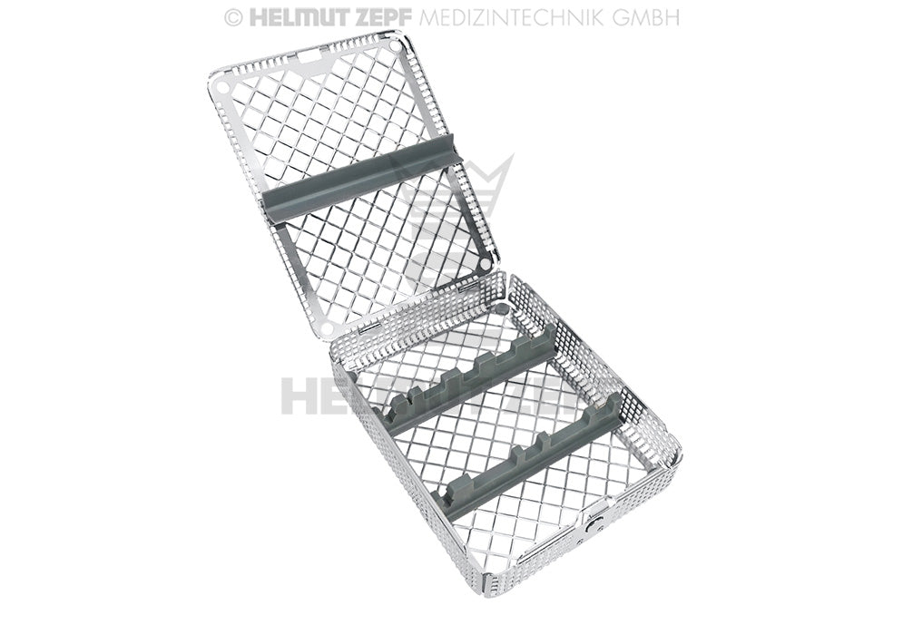 WASCHKORB 1/2 FÜR MIKRO INSTRUMENTE INKLUSIVE INSTRUMENTENAUFLAGEN UND NIEDERHALTER