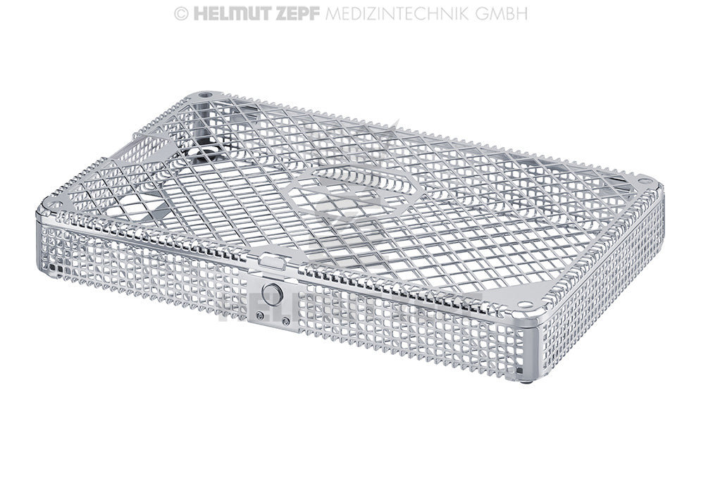WASCHKORB MIT DECKEL UND DRUCKKNOPF 275X178X37 MM  SIEBTRAY