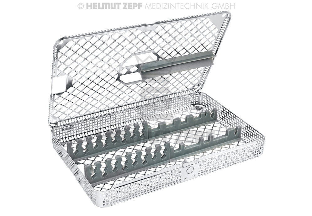 Waschkorb 1/1 mit Universal Instrumentenauflagen Laengs zur Unterbringung Z.b. Folgender Artikel: